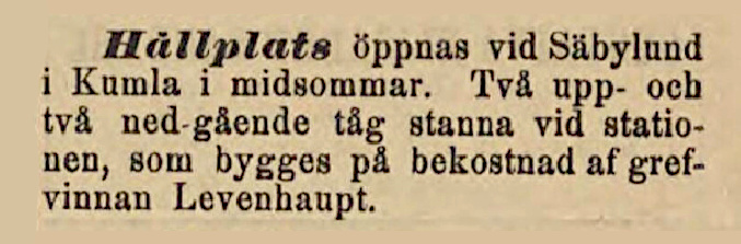 Tidningsnotis 1867
