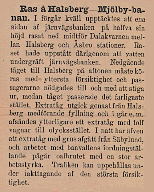 Örebro Tidning, notis